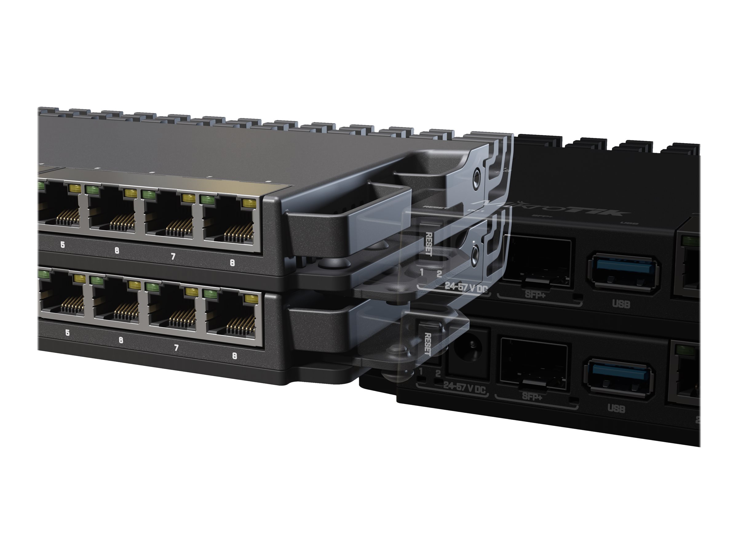MikroTik Kit for mounting RB5009/L009 devices in 1U rackmounts - K-79