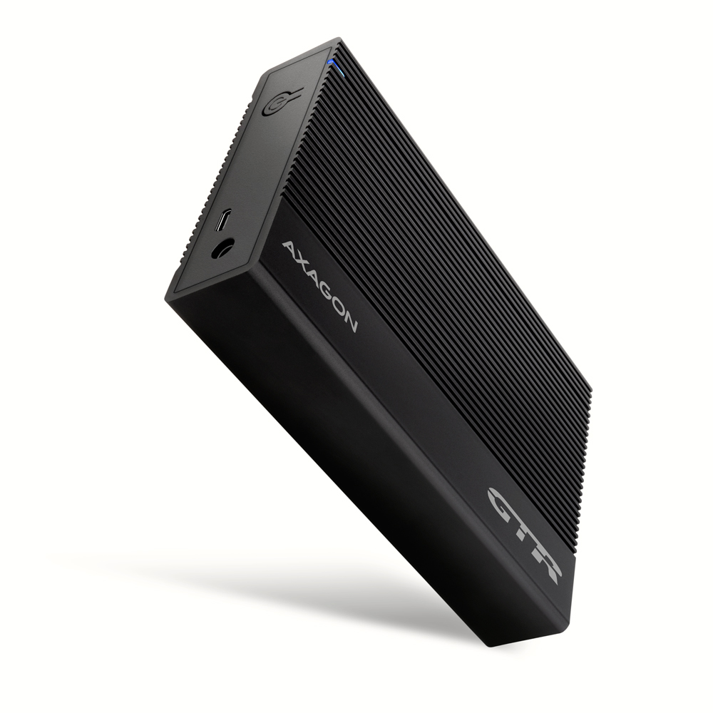 AXAGON Ribbed aluminum USB 3.2 Gen 1 - SATA 6G external box for 3.5" HDD - EE35-GTR