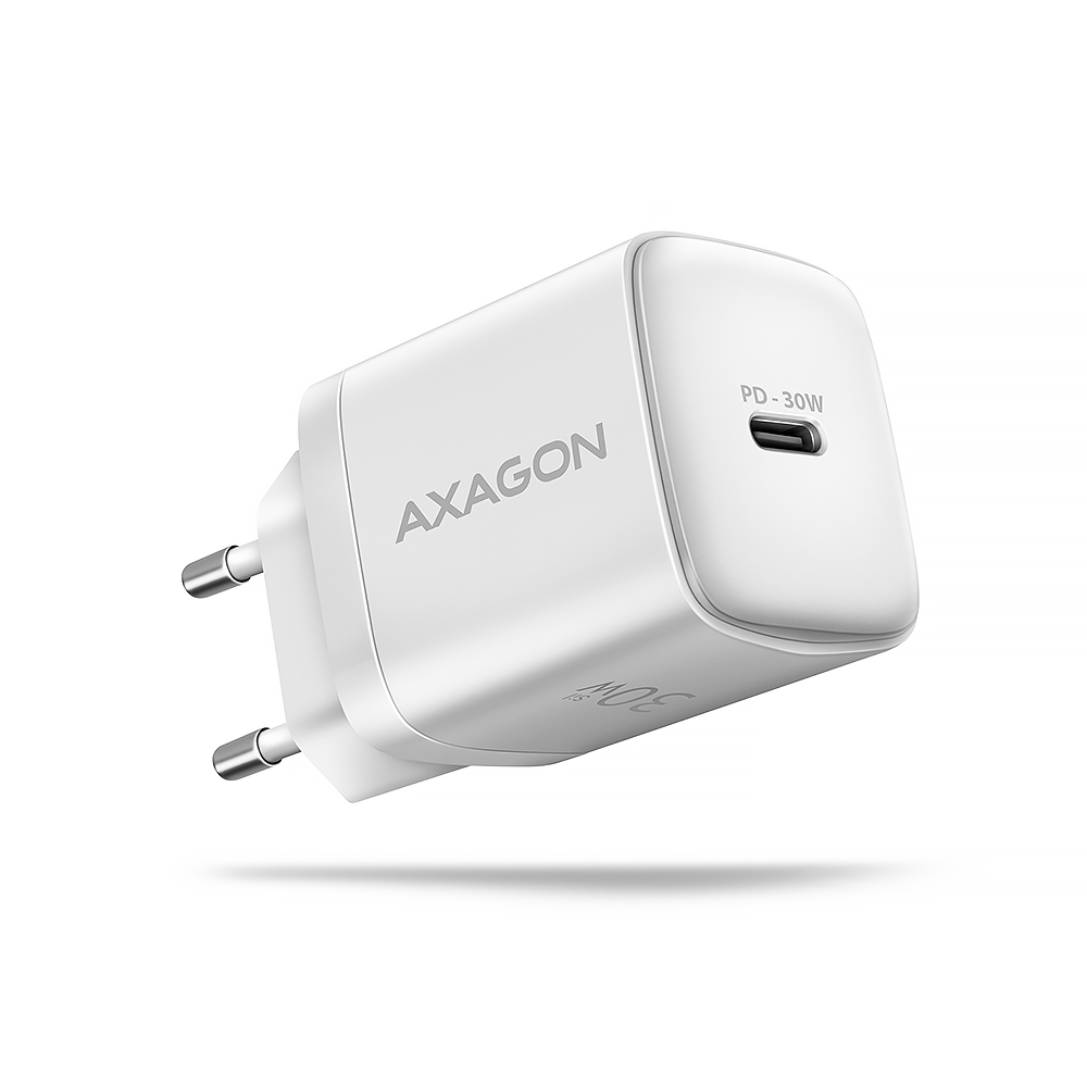 AXAGON Sil wallcharger 1x port USB-C, PD3.0 /PPS/QC4+/SFC/AFC/Apple, 30w - ACU-PD30W