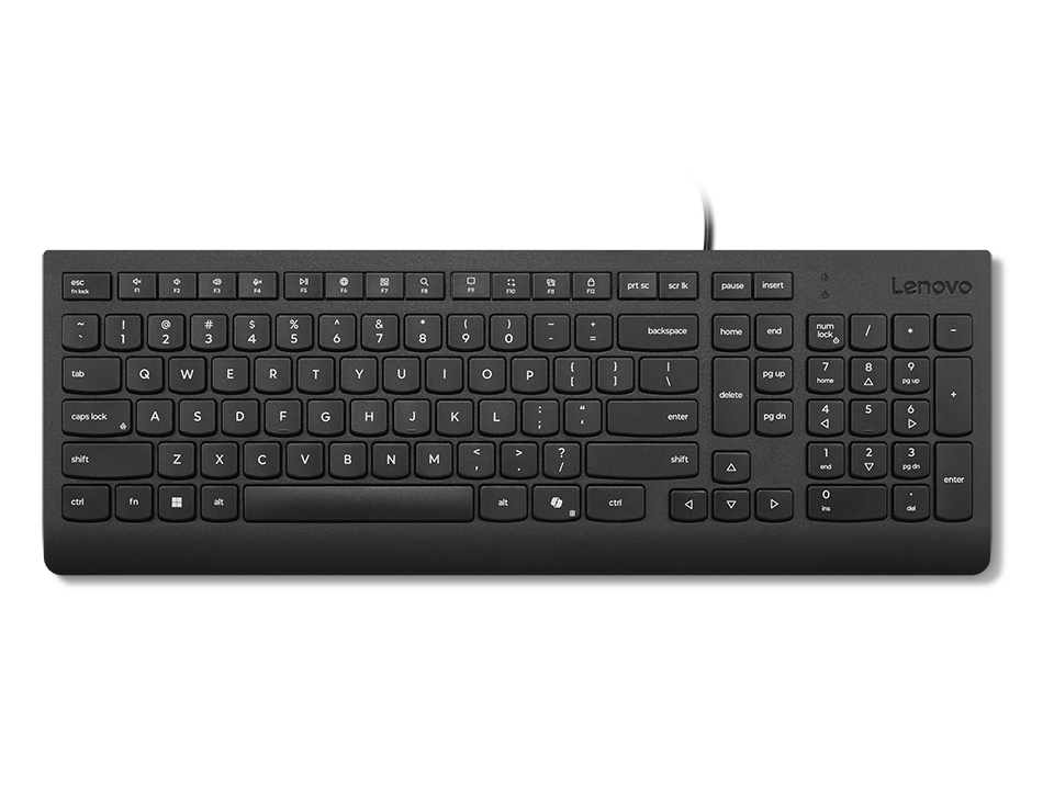 Lenovo Keyboard - Essential - Keyboard - Wired - Lithuanian - Black
