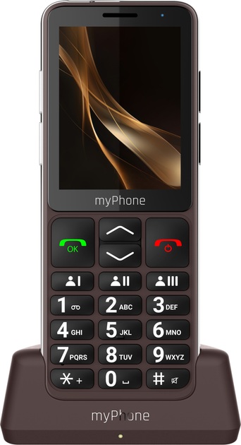 myPhone Bueno LTE Praline Collection - Brown - 2.8 " - IPS - 48 MB - 128 MB - Single SIM - MicroSD - Bluetooth - Main camera resolution 2 MP - 2000 mAh