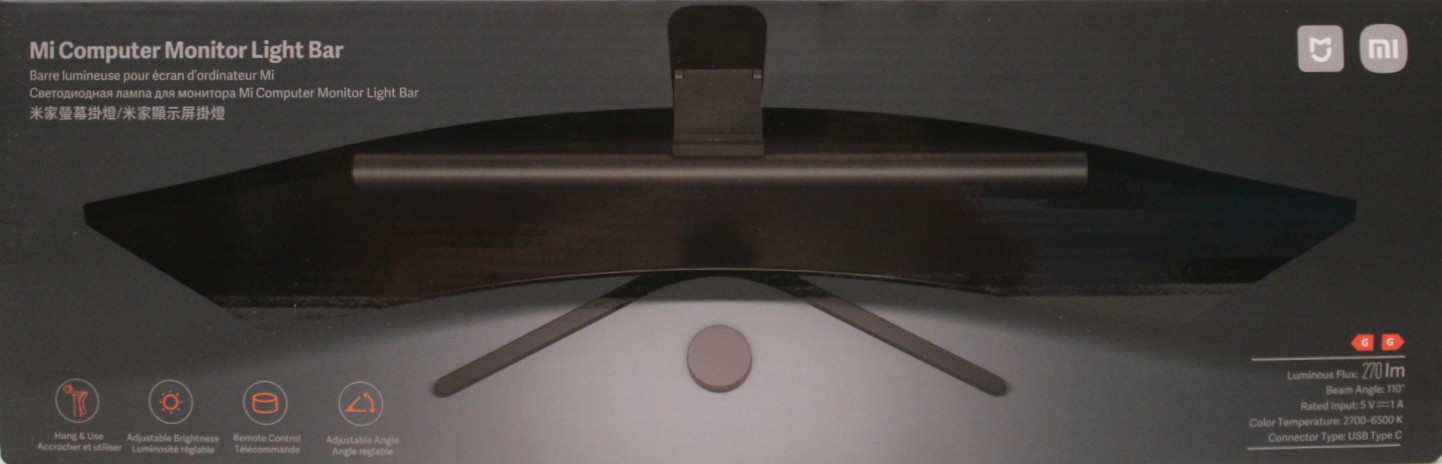 SALE OUT. Xiaomi Mi Computer Monitor Light Bar - SALE OUT. - Xiaomi Mi Computer Monitor Light Bar - BHR4838GL - Black - DEMO, SCRATCHED, MISSING BATTERIES (2 PCS)