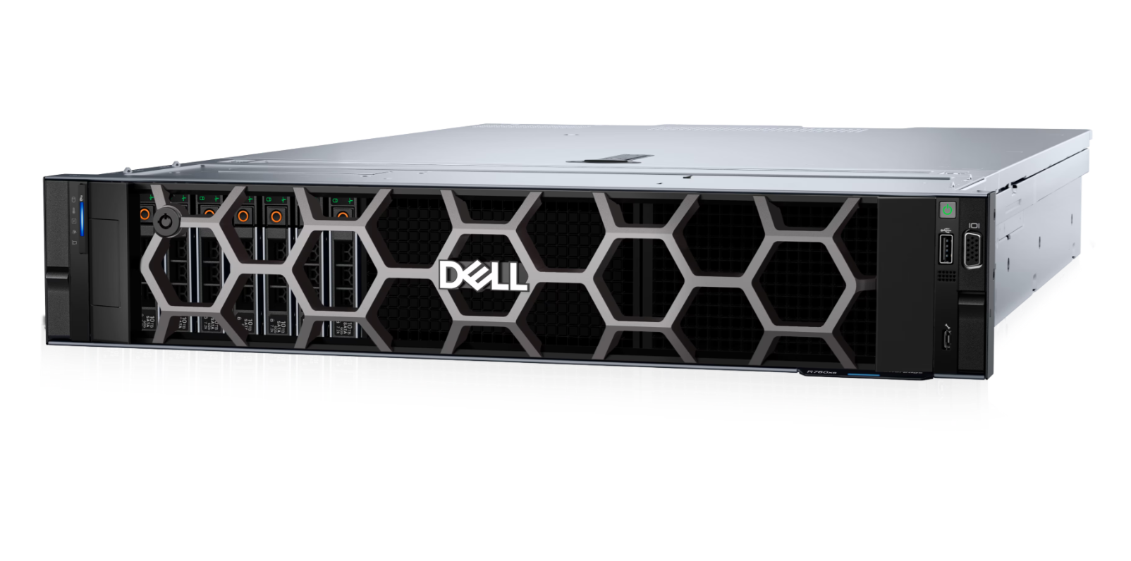 Dell PowerEdge - R760xs - Rack (1U) - Intel Xeon - 1 - Silver 4510 - 12 - 24 - 2.4 GHz - 1x32GB/1x2.4TB - Up to 12 x 3.5" - Hot-swap drive bays - PERC H755 - iDRAC9 Enterprise - ReadyRails Sliding Rails - No OS - Warranty ProSupport NBD Onsite, 36 month(s