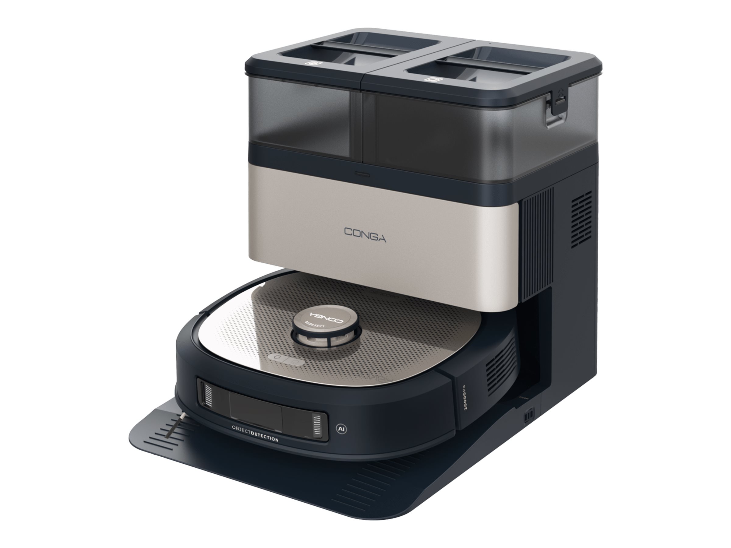 Cecotec Robotic Vacuum Cleaner - Conga Z100 - Operating time (max) 320 min - Wet&Dry - 5200 mAh - Dust capacity 3 L - Black - 20000 Pa