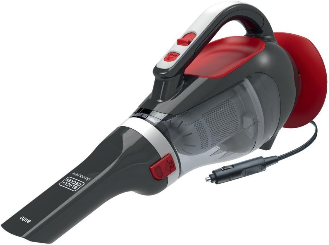 BLACK & DECKER Car Vacuum Cleaner - ADV1200-XJ - Corded operating - 12 V - Black/Red