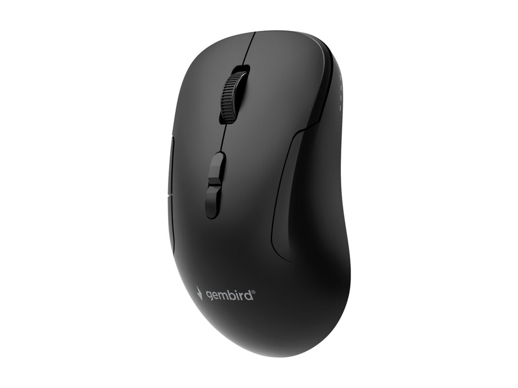 Gembird Dual-mode mouse - MUSW2-7B-01 - Wireless - 2.4G, Bluetooth - Black