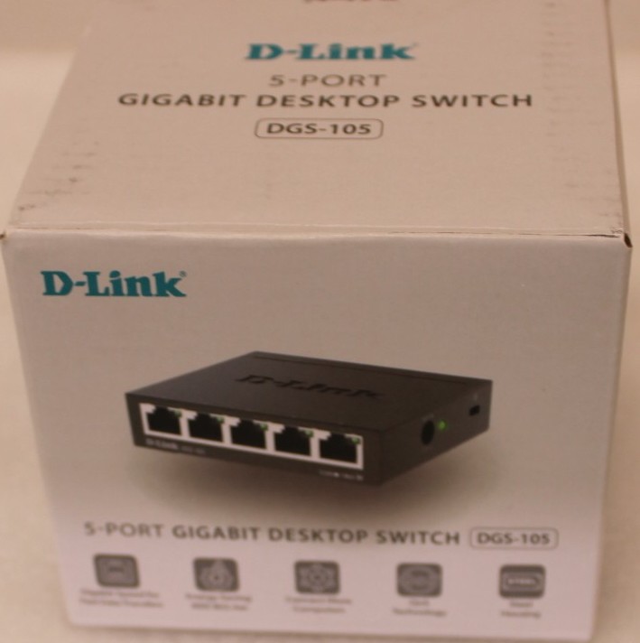 SALE OUT. D-Link DGS-105GL/E 5-Port Gigabit Ethernet Switch - SALE OUT. Ethernet Switch - DGS-105/E - Unmanaged - Desktop - Gigabit Ethernet (copper) ports quantity 5 - 60 month(s) - UNPACKED