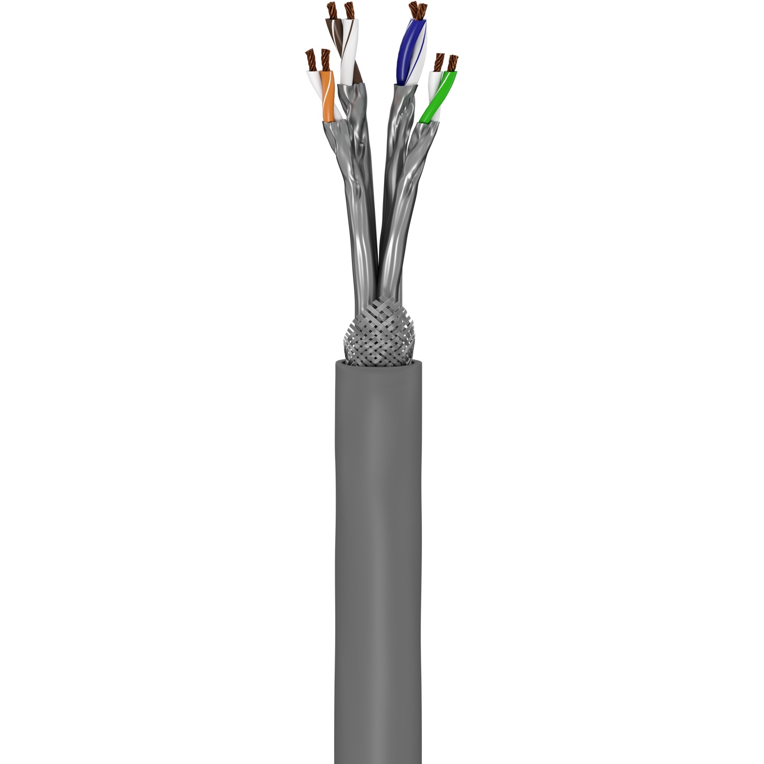 Goobay - CAT 6A Network Cable, S/FTP (PiMF), 50 m - 96093 - S/FTP - Grey