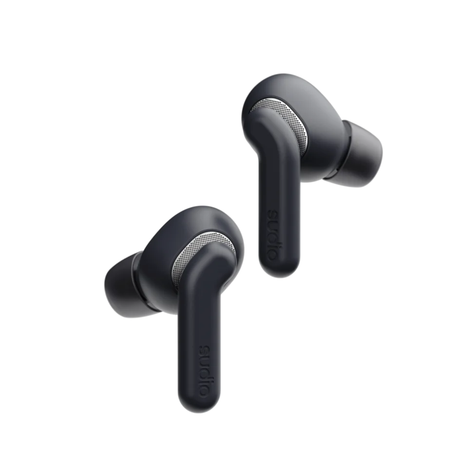 Sudio Earbuds - E4 Pro - Bluetooth - In-ear - Microphone - Midnight Black - Noise canceling - Noise reduction - Wireless