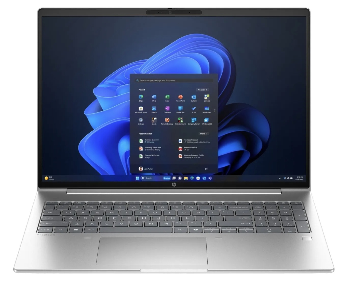 HP ProBook - 4 G1ah 16 - Silver - 16 " - IPS - WUXGA - 1920 × 1200 pixels - Anti-glare - AMD Ryzen 5 - 220 - 24 GB - DDR5 SO-DIMM - Solid-state drive capacity 512 GB - AMD Radeon 740M Graphics - Windows 11 Pro - 802.11ax - Bluetooth version 5.3 - Keyboard