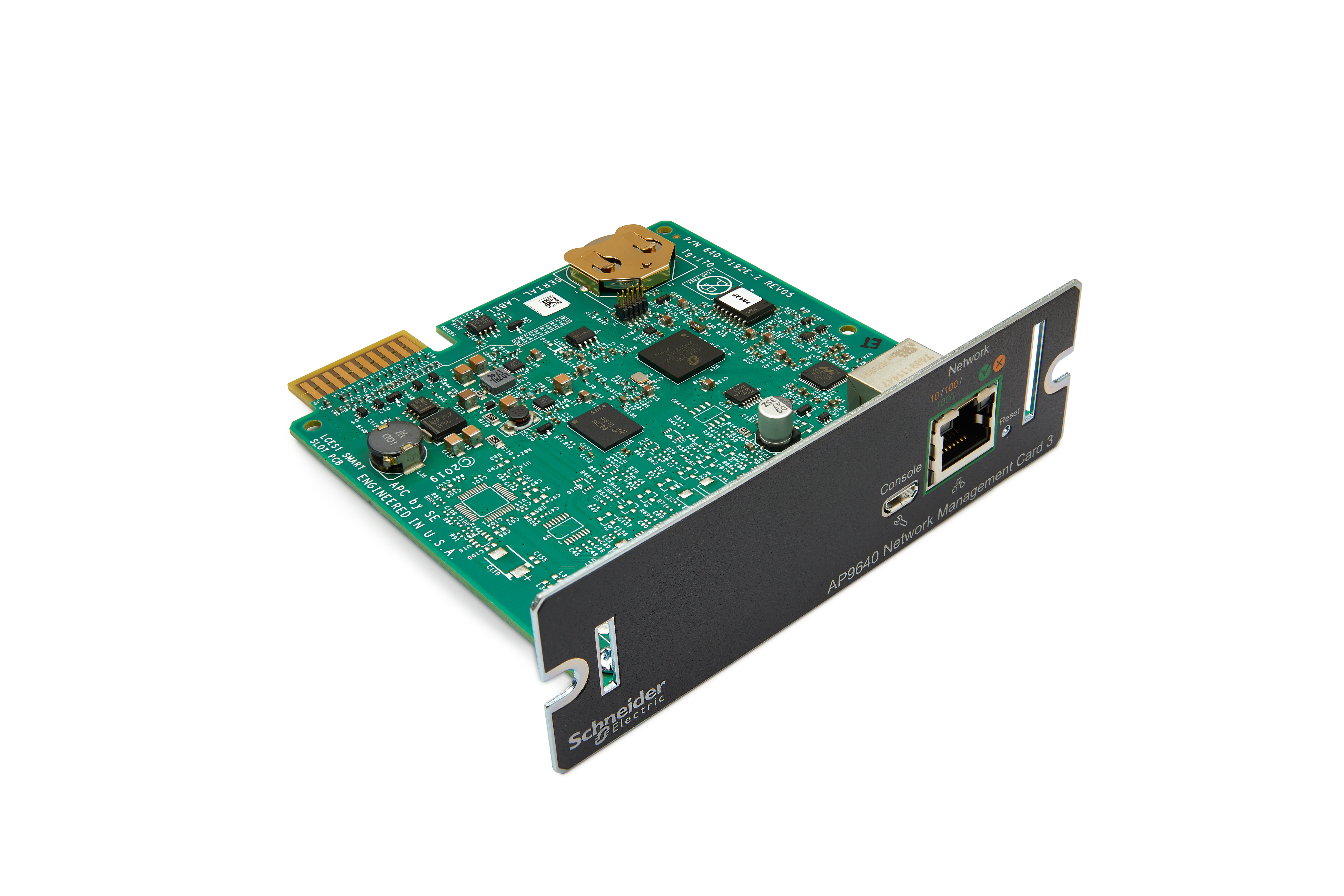 Schneider Electric Device monitoring and control, network management cards, NMC3, secure remote UPS monitoring and control - AP9640