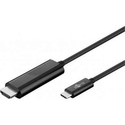 Goobay - USB-C HDMI adapter cable (4k 60 Hz) - USB-C male - HDMI male (type A) - USB-C to HDMI - 1.8 m