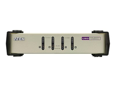 Aten 4-Port PS/2-USB VGA KVM Switch - Aten - 4-Port PS/2-USB VGA KVM Switch