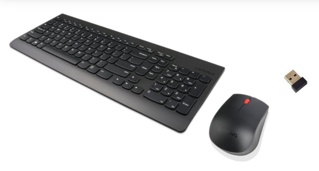 Lenovo - Wireless Combo Keyboard & Mouse - 510 - Keyboard and Mouse Combo - 2.4 GHz Wireless via Nano USB - Batteries included - English - Black