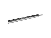 Digitus - Aluminum Outlet Strip with overload protection - DN-95405 - Sockets quantity 12