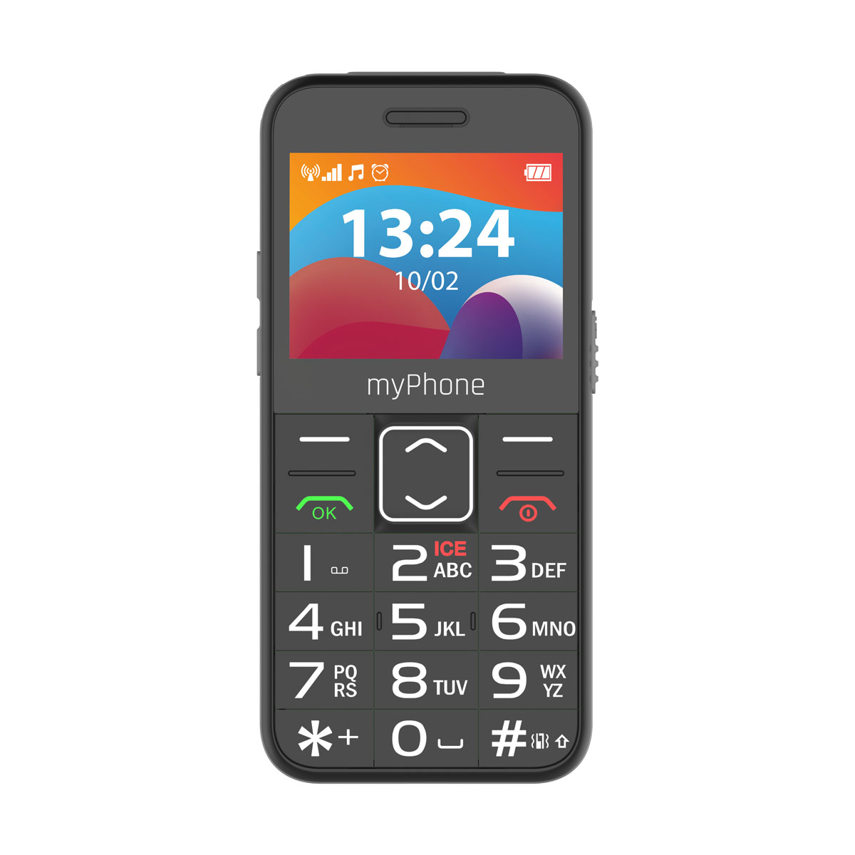 myPhone HALO - 3 LTE - Black - 2.4 " - IPS - 48 MB - 128 MB - Dual SIM - Nano SIM - Bluetooth - 2.1 - USB version Type-C - Built-in camera - Main camera resolution 0.3 MP - 1400 mAh