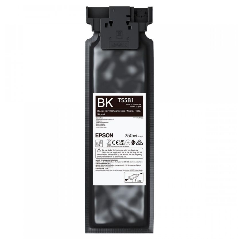 Epson UltraChrome DG2 T55B100 (250ml) - Ink Cartrige - Black