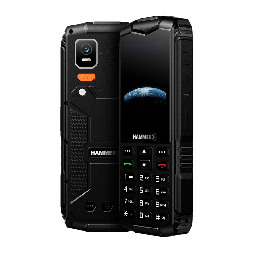 Hammer Horizon LTE - Black - 2.8 " - IPS - 64 MB - 128 MB - Dual SIM - Bluetooth - 5.0 - Main camera resolution 2 MP - 3000 mAh