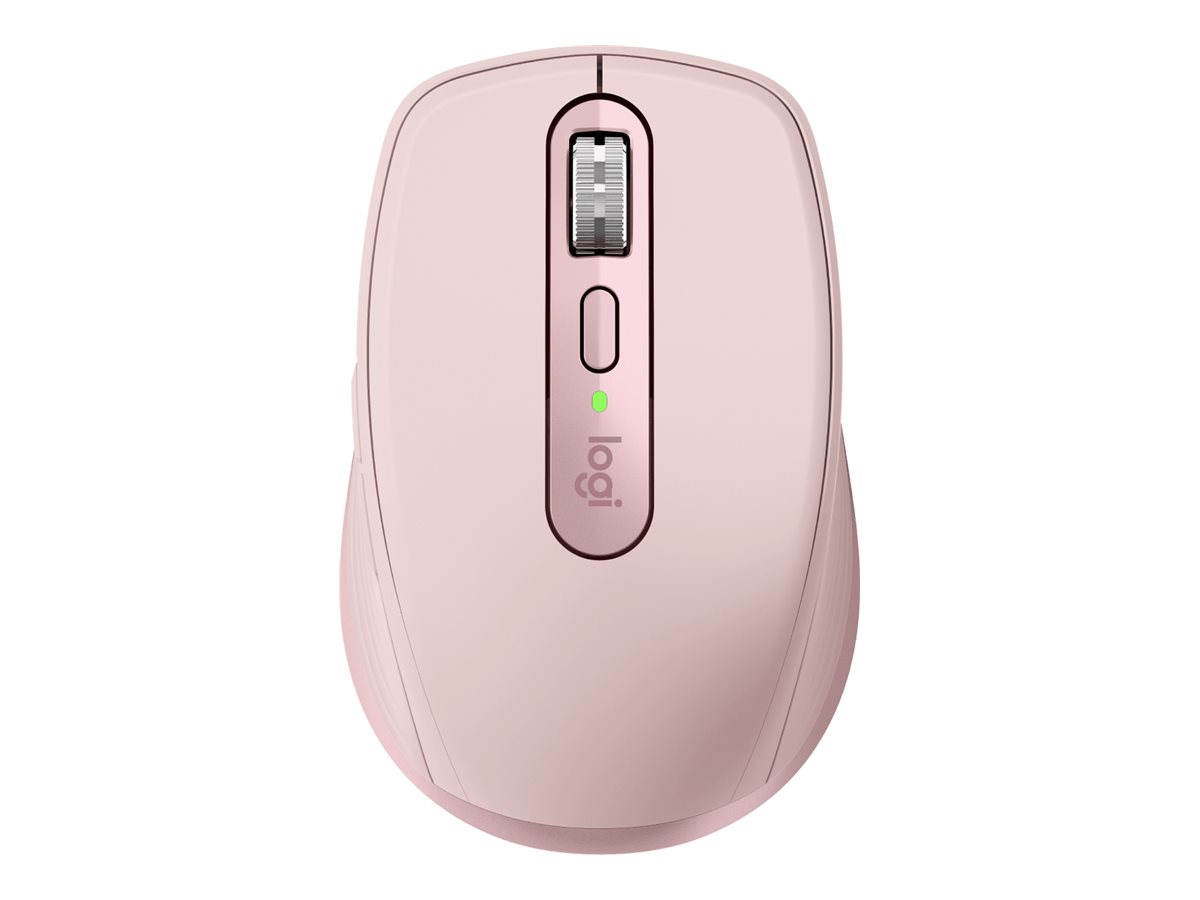 Logitech - Mouse - MX Anywhere 3S - Wireless - Bluetooth - Pink