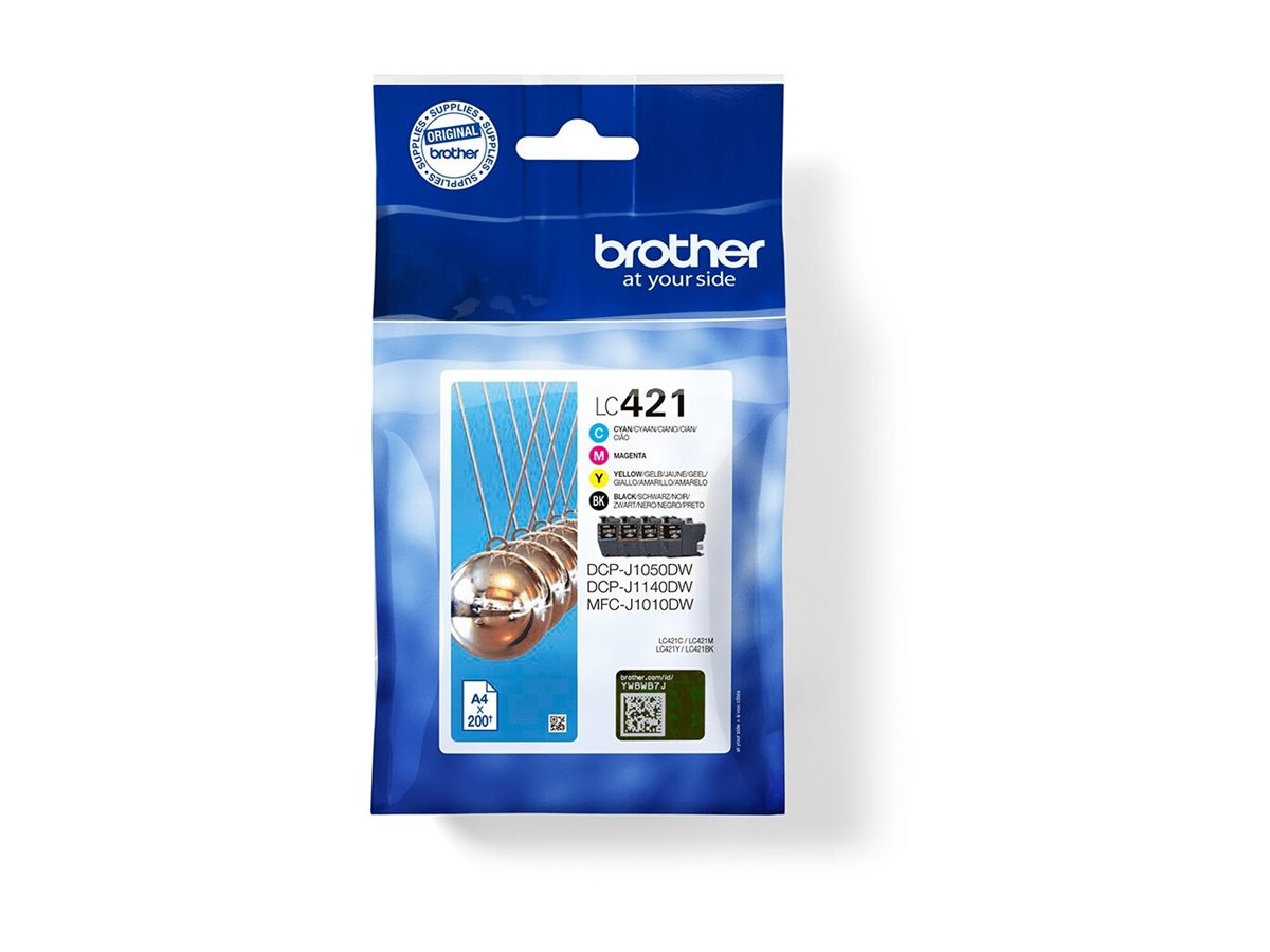 Brother LC421VAL - Ink Cartridge - Magenta, Cyan, Yellow, Black