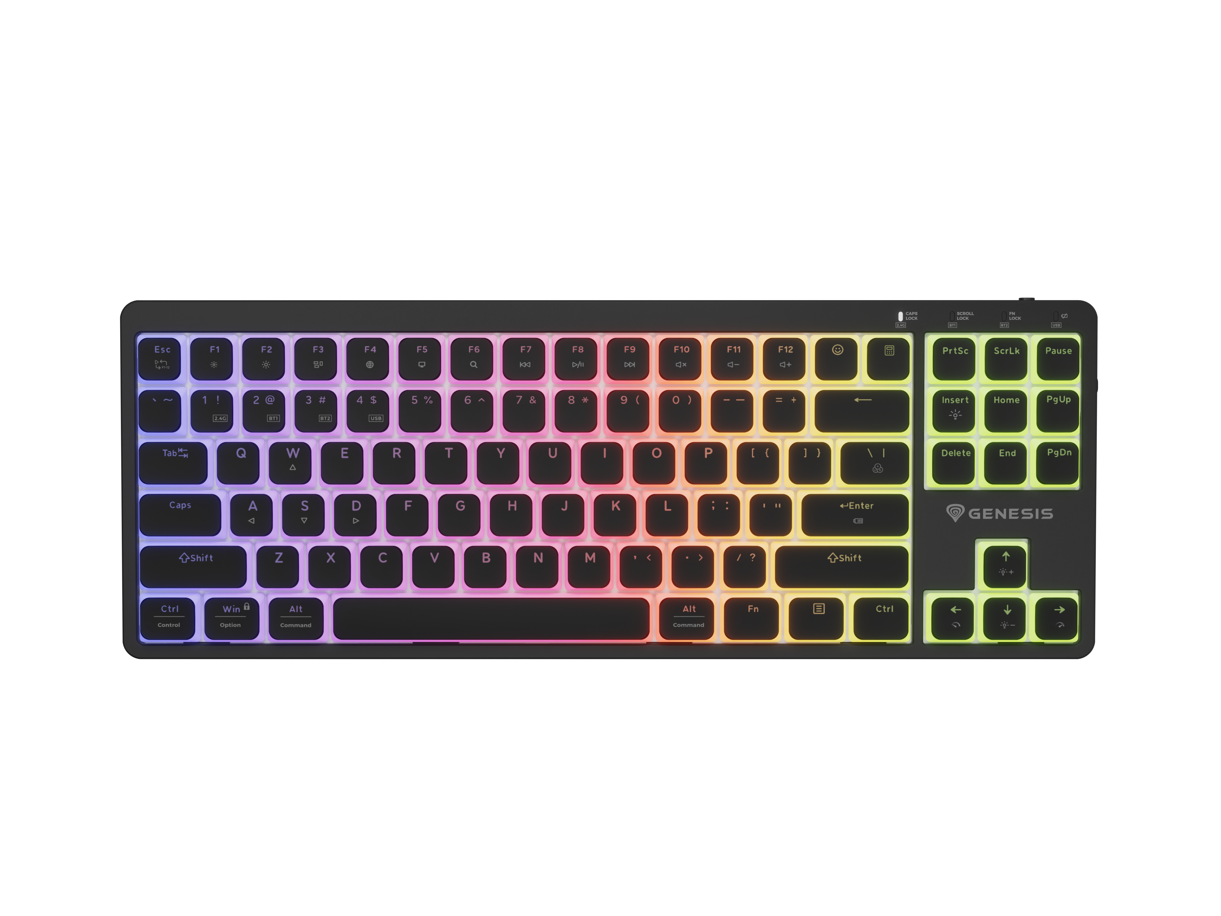 Genesis Thor 430 TKL - Gaming Keyboard - Wireless - Bluetooth - US - Linear - Black