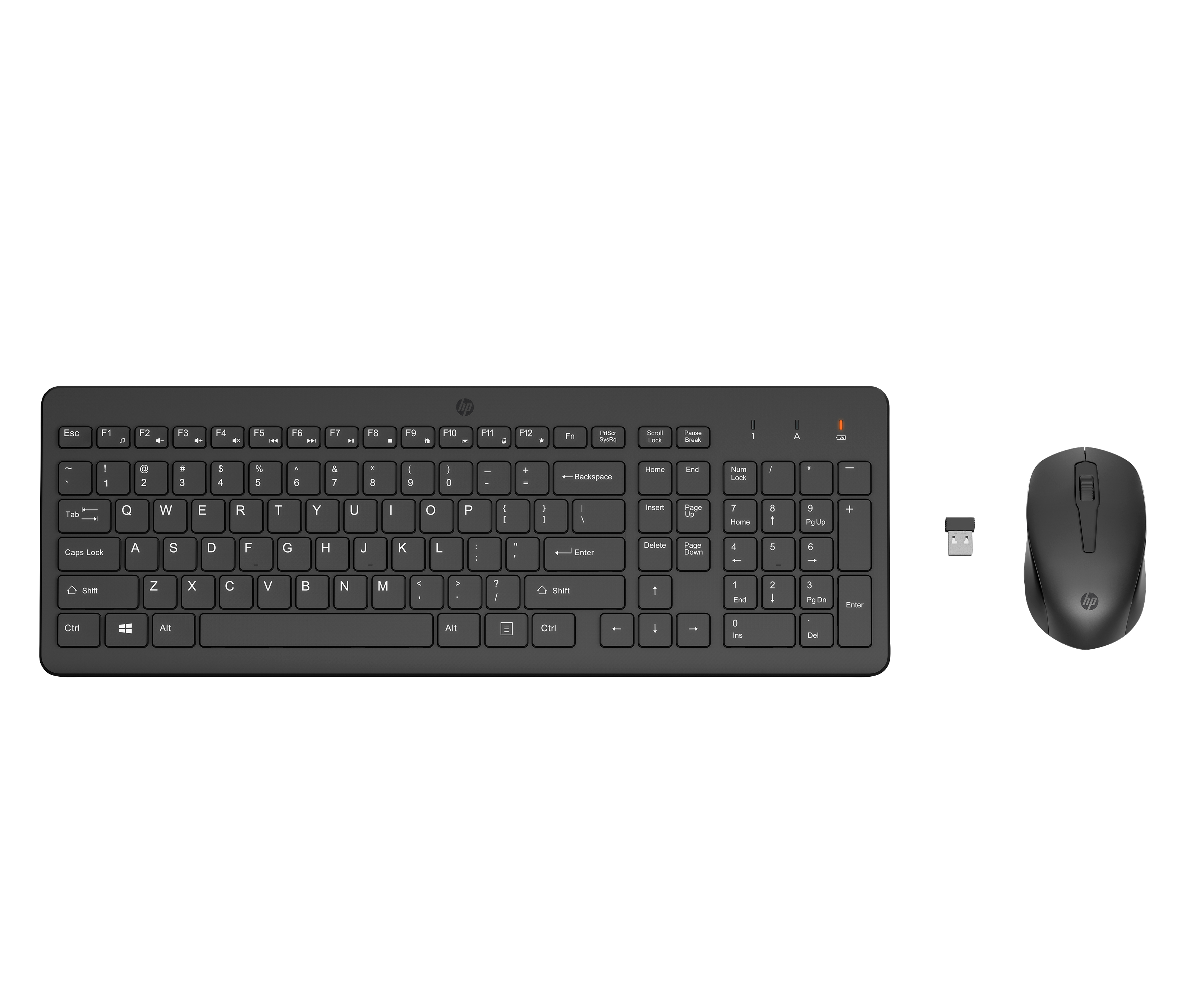 HP 330 Wireless Mouse Keyboard Combo - Black - US ENG