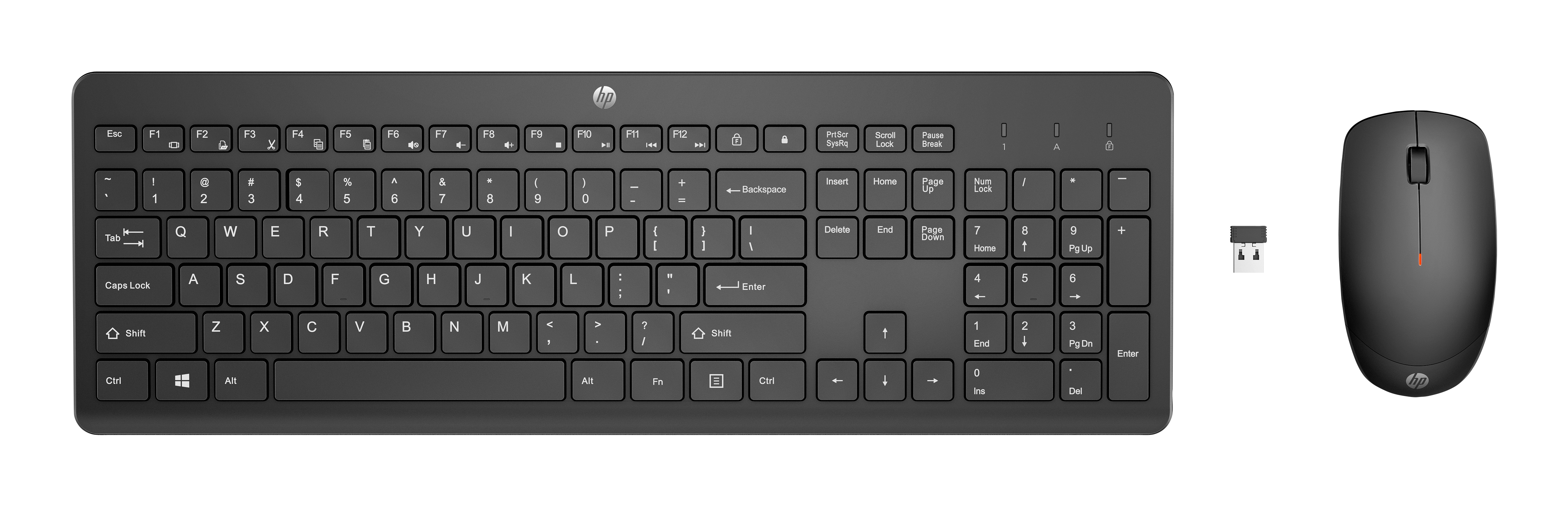 HP 230 Wireless Mouse Keyboard Combo - Black - US ENG
