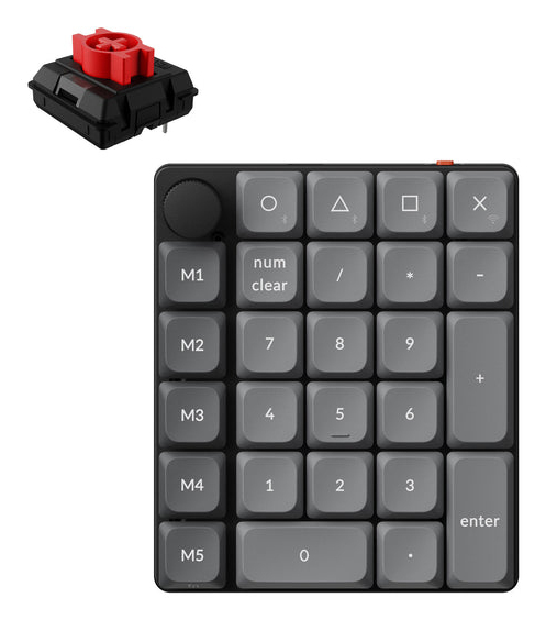 KEYCHRON K0 Max - Milk POM Red - Wireless Numpad Keyboard