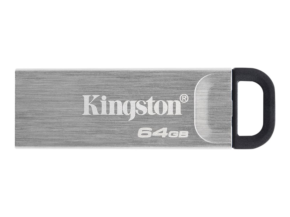 Kingston - USB Flash Drive - DataTraveler Kyson - 64 GB - USB Type-A - Black/Grey