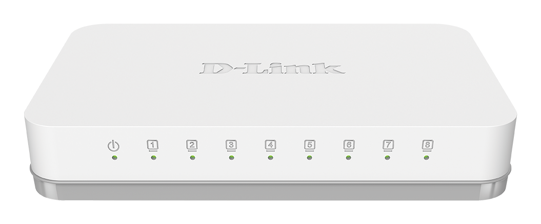 D-Link - Switch - GO-SW-8G/E - Unmanaged - Desktop - Gigabit Ethernet (copper) ports quantity 8