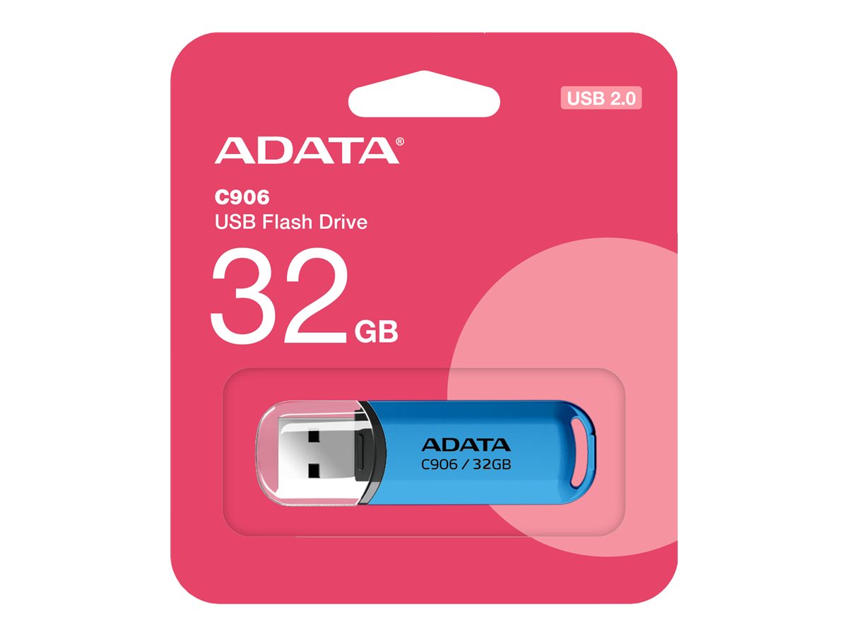 ADATA - USB Flash Drive - C906 - 32 GB - USB Type-A - Blue
