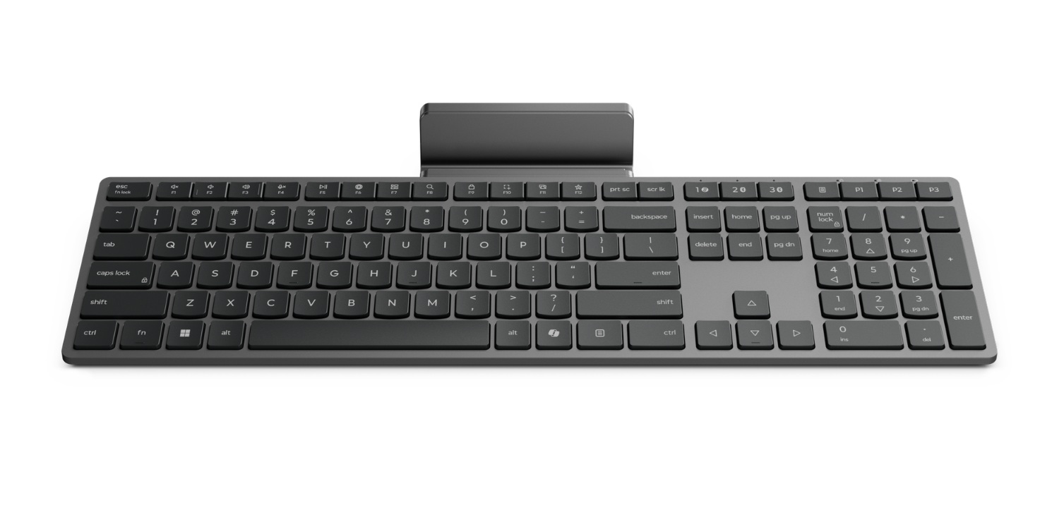 Lenovo 700 Modern Multi-Device Wireless Keyboard-US English - Keyboard - Wireless - Bluetooth - US English - Luna Grey