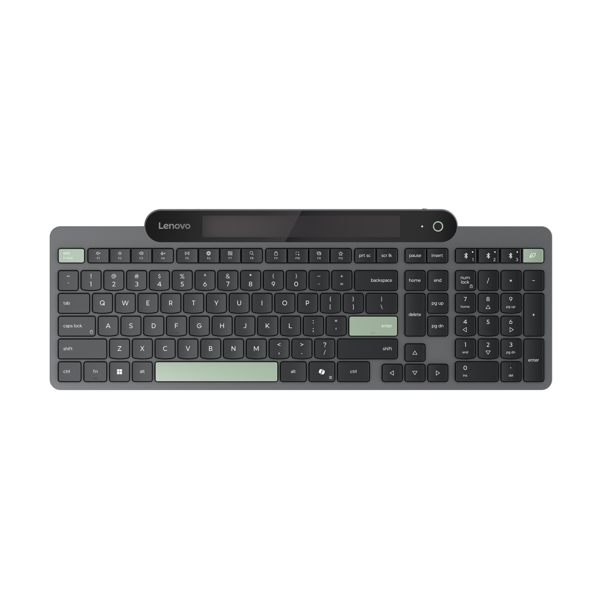 Lenovo - Self-Charging - Keyboard - Bluetooth - Lithuanian - Black