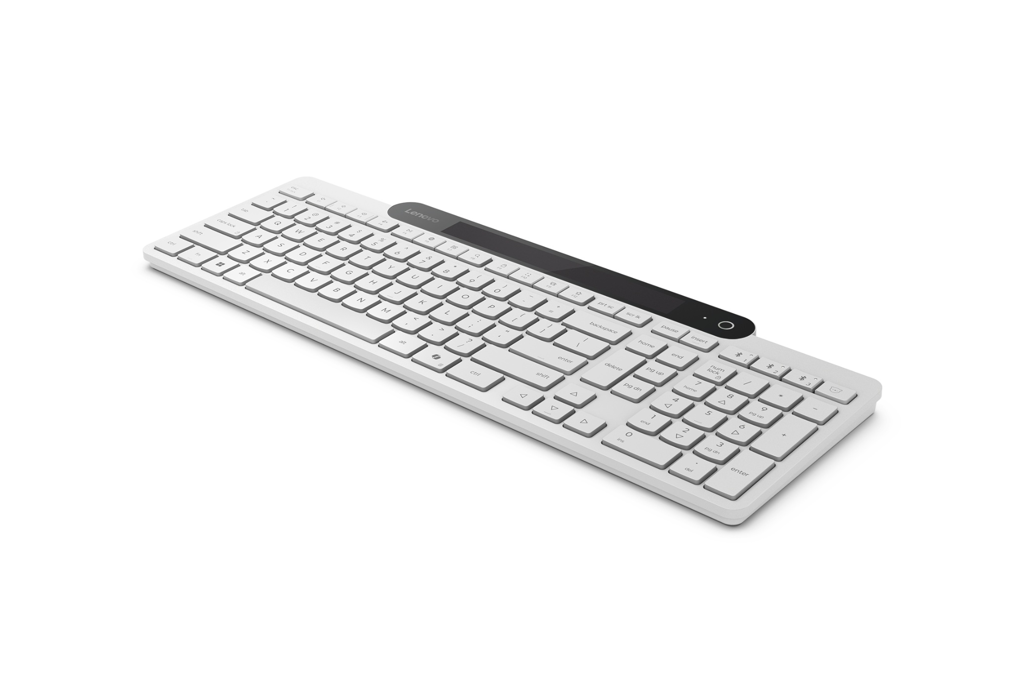 Lenovo - 800 Self-Charging - Keyboard - Wireless - Lithuanian - Bluetooth - Wireless connection - White