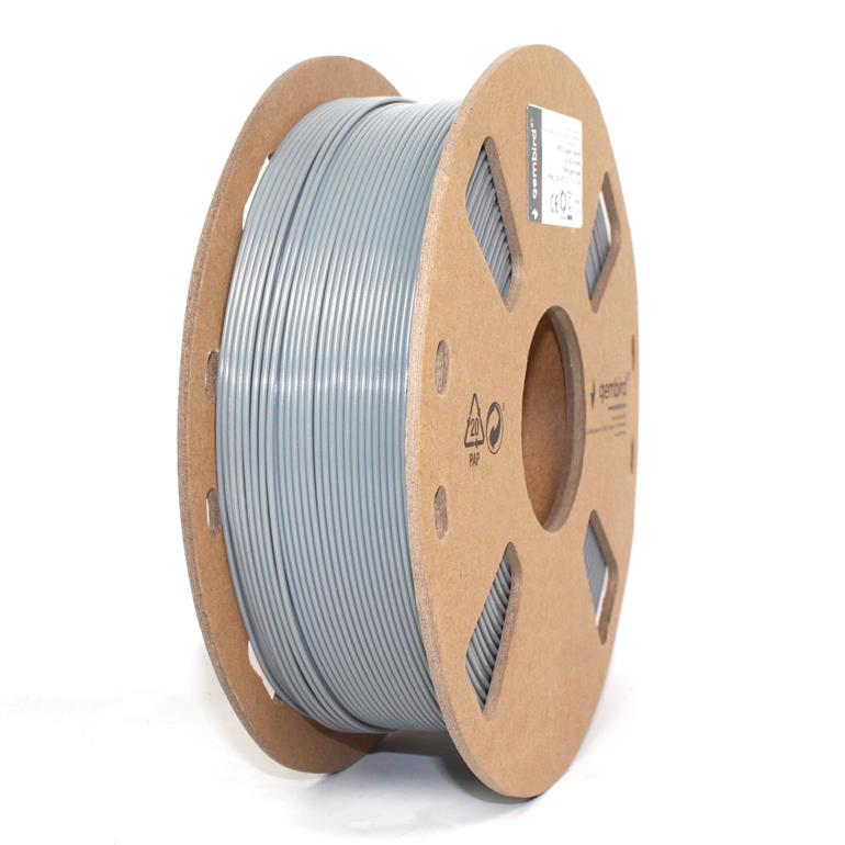 Gembird Filament, PETG, 1.75 mm, 1 kg - 3DP-PETG1.75-01-GR - PETG filament - Grey