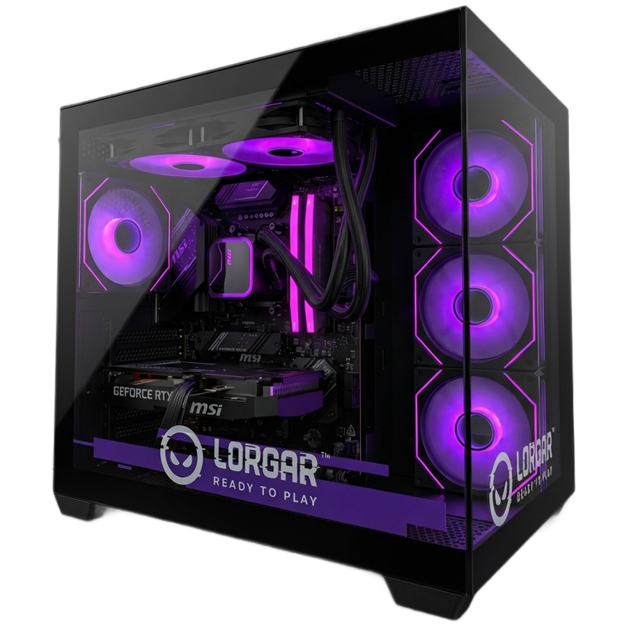 LORGAR ADVANCED A201 - AMD 7500F 6C/12T, 240 AIO, NVIDIA RTX 5060Ti 16GB, 32GB@6400mhz, 1TB SSD NVME, 750W PSU, Black, 3Y