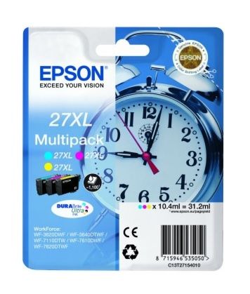 Epson Cartridge Multipack - T2715 - Ink Cartridge - Cyan, Magenta, Yellow