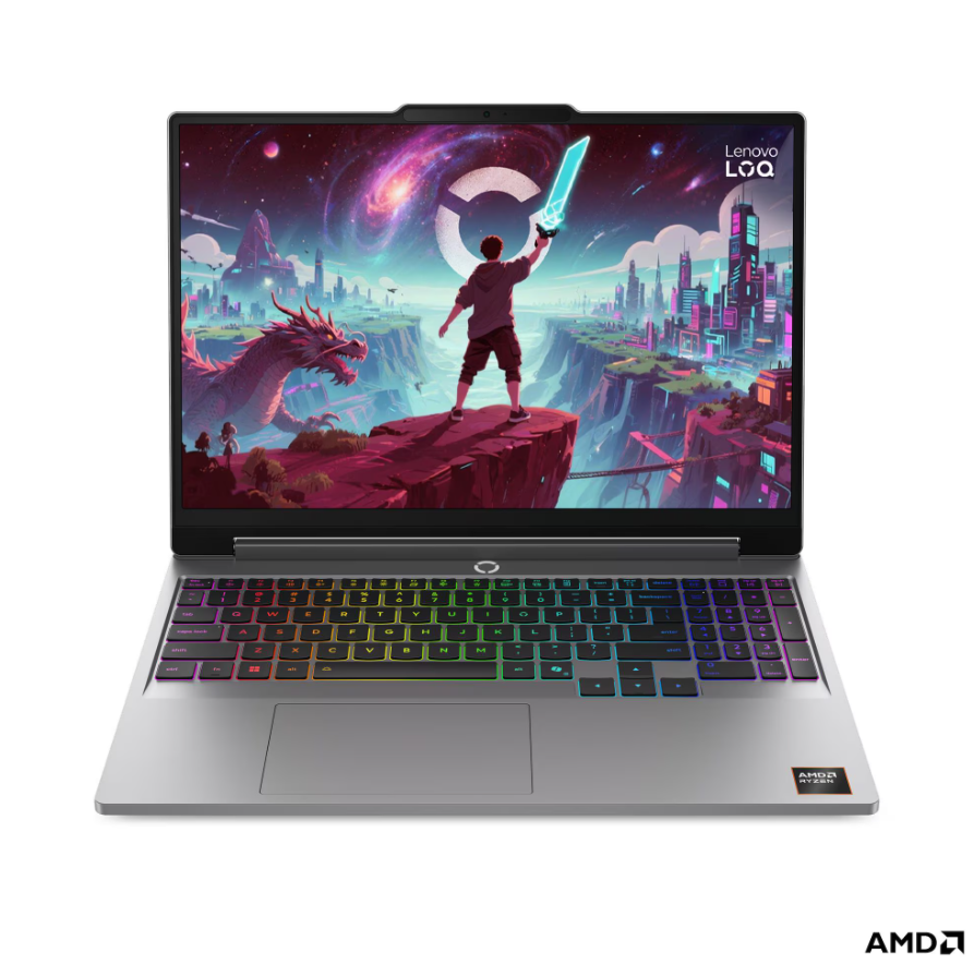 Lenovo LOQ 15AHP11 AMD - Luna Grey - 15.3 " - IPS - WUXGA - 1920 x 1200 pixels - Anti-glare - AMD Ryzen 7 - 250 - 16 GB - SODIMM DDR5 - Solid-state drive capacity 512 GB - NVIDIA GeForce RTX 5060 - GDDR7 - 8 GB - Windows 11 Home - 802.11ax - Bluetooth ver