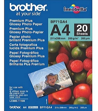 BROTHER BP71GA4 photo paper A4 20BL