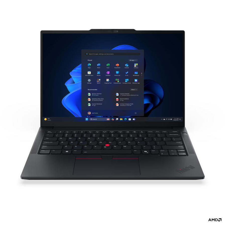 Lenovo ThinkPad E14 G8 AMD - Black - 14 " - IPS - WUXGA - 1920 x 1200 pixels - Anti-glare - AMD Ryzen AI 5 - 330 - 16 GB - SODIMM DDR5 - Solid-state drive capacity 512 GB - AMD Radeon 820M Graphics - Windows 11 Pro - 802.11be - Bluetooth version 5.4 - Key