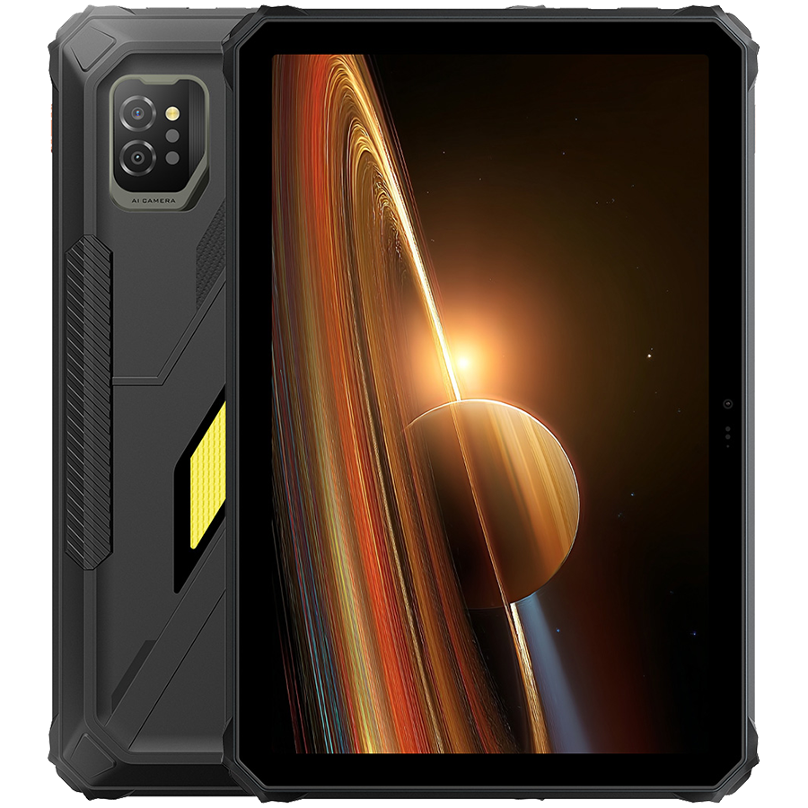 Blackview Active 7 Rugged Tab LTE 8GB/128GB 11-inch FHD 1920x1200 60Hz Corning Glass 3 Helio G81 Octa-core 2.0GHz 13MP Front/16MP+20MP Night vision Cam Battery 10000mAh 45W fast charging USB Type-C Android 15  PC mode IP68/IP69K MIL-STD-810H Black
