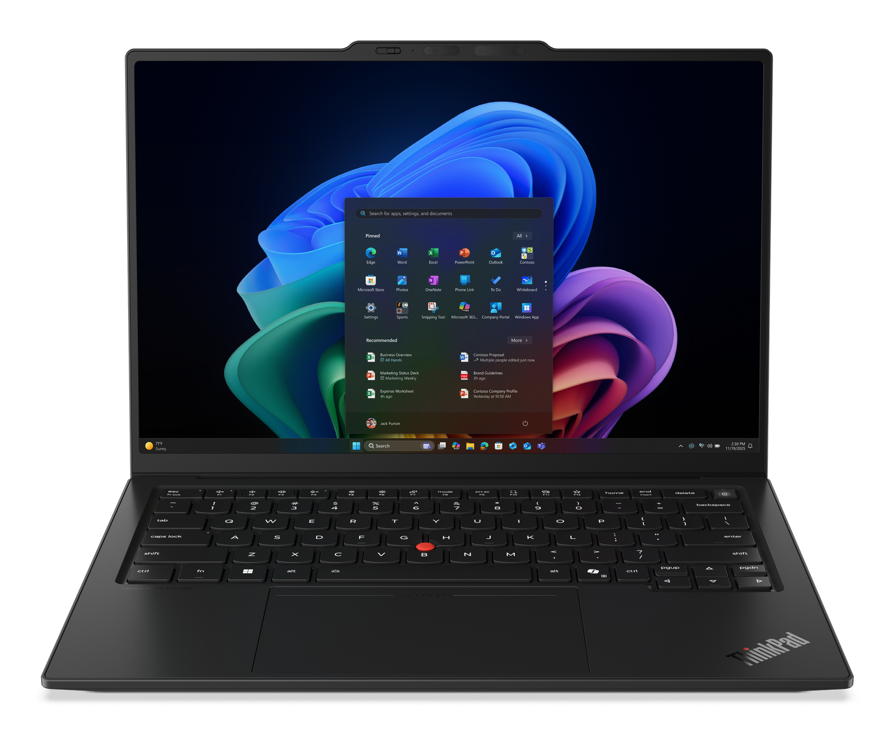 Lenovo ThinkPad X1 CARBON Gen 14 AURA EDITION Core™ Ultra 5 335 vPro 512 SSD 32GB 14"(2880x1800) OLED WIN11 Pro Black backlit keyboard FP Reader. 1 Year warranty