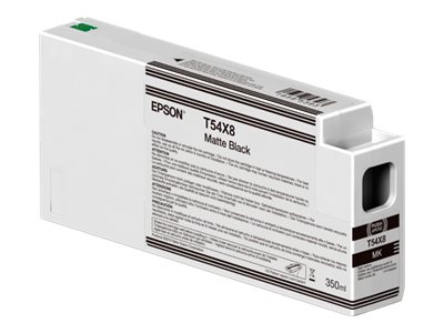 Epson Singlepack T54X80N UltraChrome HDX/HD 350ml Matte Black - Epson C13T54X80N - Epson T54X8 - matte black - original - ink cartridge - Epson UltraChrome HDX / Ultrachrome HD - Matte black