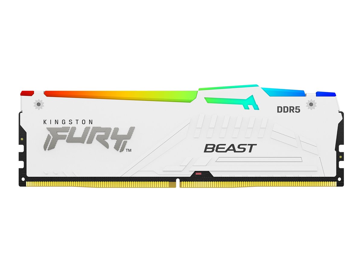 Kingston KF560C30BWEA-32 32GB 6000MT/s DDR5 CL30 DIMM FURY Beast White RGB EXPO - Kingston