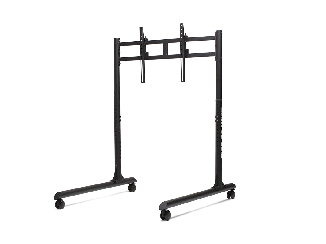 Next Level Racing Floor stand - Round Tube Freestanding Single Monitor Stand - Up to 65 " - Height adjustment, Tilt - Maximum weight (capacity) 50 kg - Black