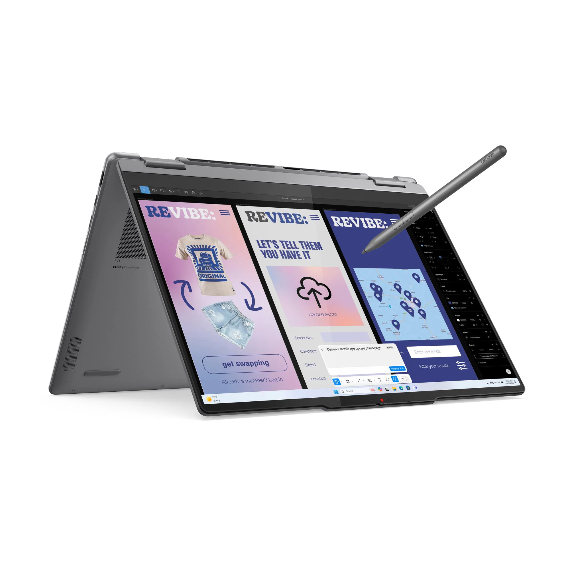 Lenovo- Yoga 7 2-in-1 14ILL10 Intel - Luna Grey - 14 " - OLED - Touchscreen - WUXGA - 1920 x 1200 pixels - Intel Core Ultra 7 - 256V - 16 GB - Soldered LPDDR5X - Solid-state drive capacity 512 GB - Intel Arc Graphics 140V - Windows 11 Home - 802.11be - Bl