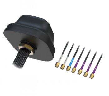 Teltonika 5G COMBO MIMO MOBILE/GNSS/WIFI ROOF SMA ANTENNA - PR1KC640 - Screw mounted - Gain 4 dB - 0.617 - 0.960 / 1.710 - 2.690 / 2.900 - 4.200, 1.164 - 1.300 / 1.559 - 1.610, 2.400 - 2.4835 / 4.900 - 5.925 GHz - Antenna connector type SMA Male