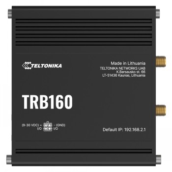 Teltonika - LTE Router - TRB160 - No Wi-Fi - 10/100/1000 Mbit/s - Ethernet LAN (RJ-45) ports 1 - Mesh Support No - MU-MiMO No - 4G - 1