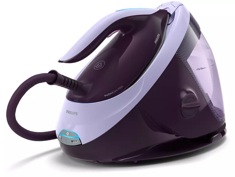 Philips - Ironing System - PSG7050/30 PerfectCare 7000 Series - 2100 W - 1.8 L - 8 bar - Auto power off - Vertical steam function - Calc-clean function - Purple