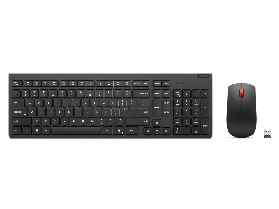 Lenovo Essential - Keyboard and Mouse Combo - Wireless - Russian/Cyrillic - Black